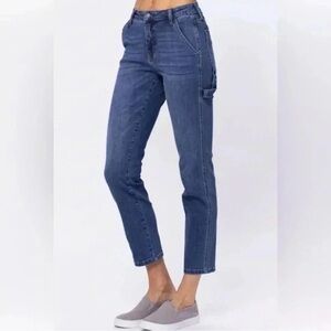NWT Judy Blue Carpenter Denim Jeans, Slim Fit, Hammer Loop, High Waist, Slim Fit